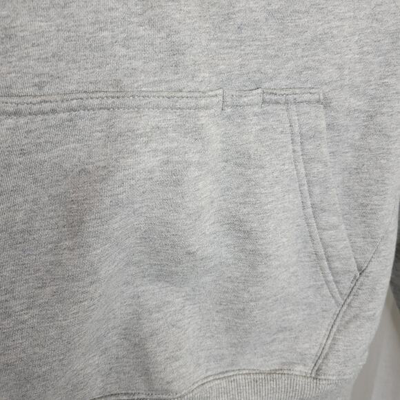 Champion Heather Gray Hoodie with Black Quilted Logo, XS - Picture 6 of 9